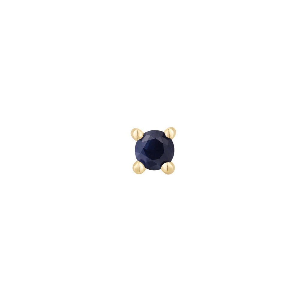Buddha | 14k gold | Prong | Blue Sapphire