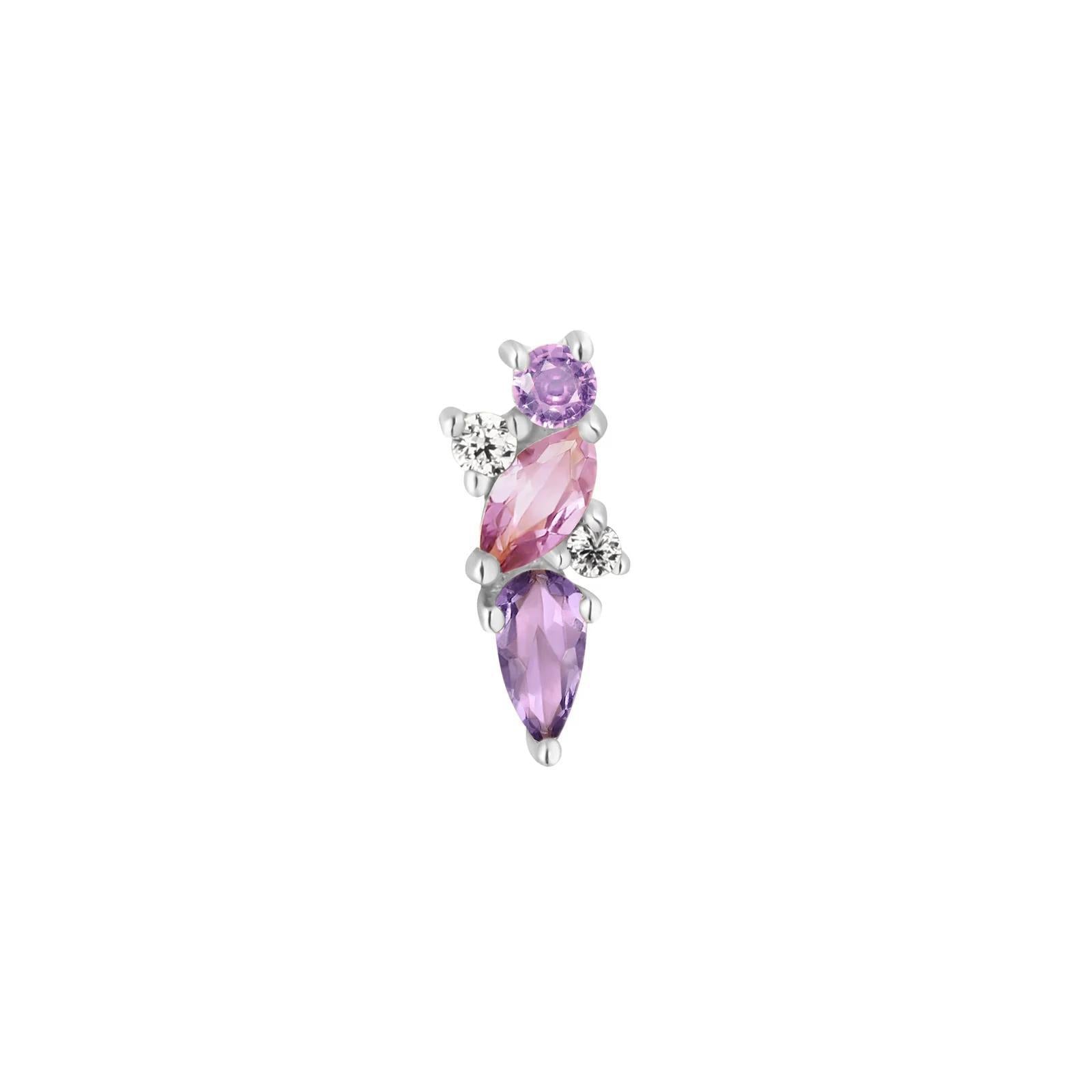 Buddha | 14k gold | Visionary | Amethyst + Pink Sapphire