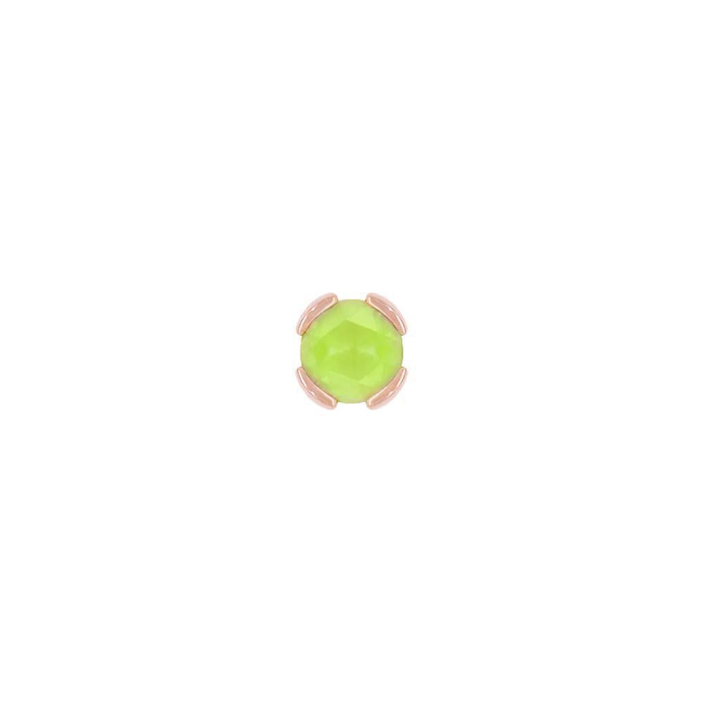 Buddha | 14k gold | Peekaboo | Sandblasted Peridot