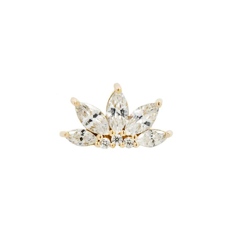 Buddha | 14k gold | Valentina | Clear CZ
