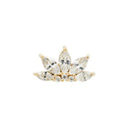 Buddha | 14k gold | Valentina | Clear CZ