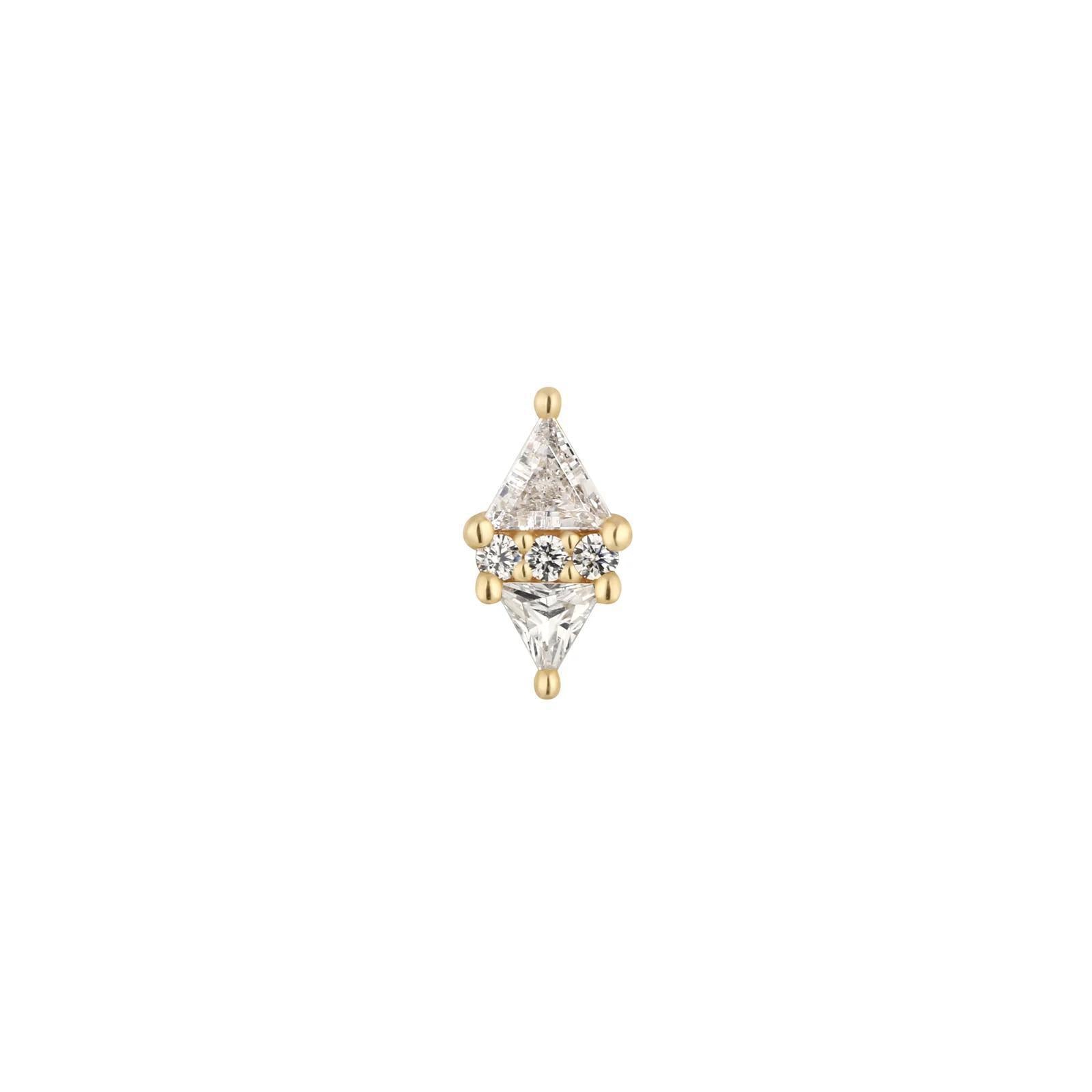 Buddha | 14k gold | Le Tigre | Swarovski Crystal CZ