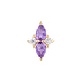 Buddha | 14k gold | Ethereal | Amethyst + CZ