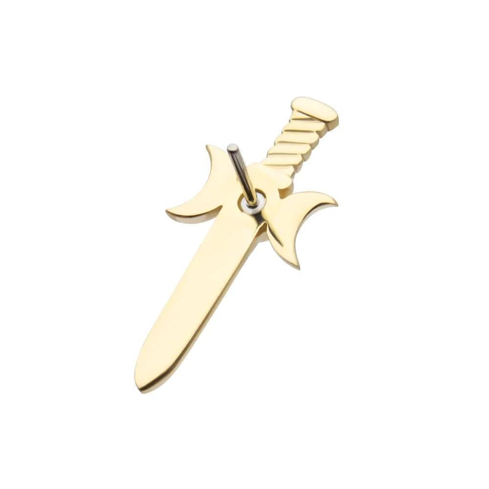 Invictus | 14k gold | Triple Moon Dagger | CZ