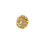 Buddha | 14k gold | Vision | Rutilated Quartz + White Topaz