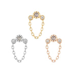 Buddha | 14k gold | Halston | Grey Diamond + White Sapphire