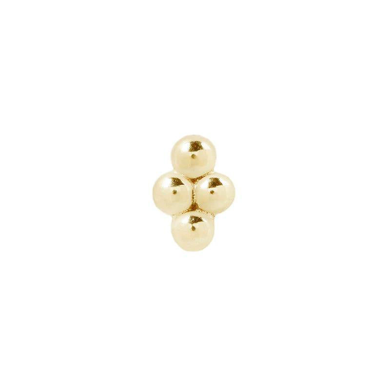 Buddha | 14k gold | 4 Bead Cluster