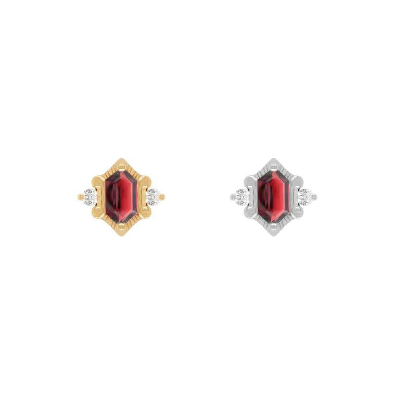 Buddha | 14k gold | Reyna | Garnet