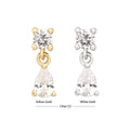 Invictus | 14k gold | Prong Set with Teardrop Dangle | CZ