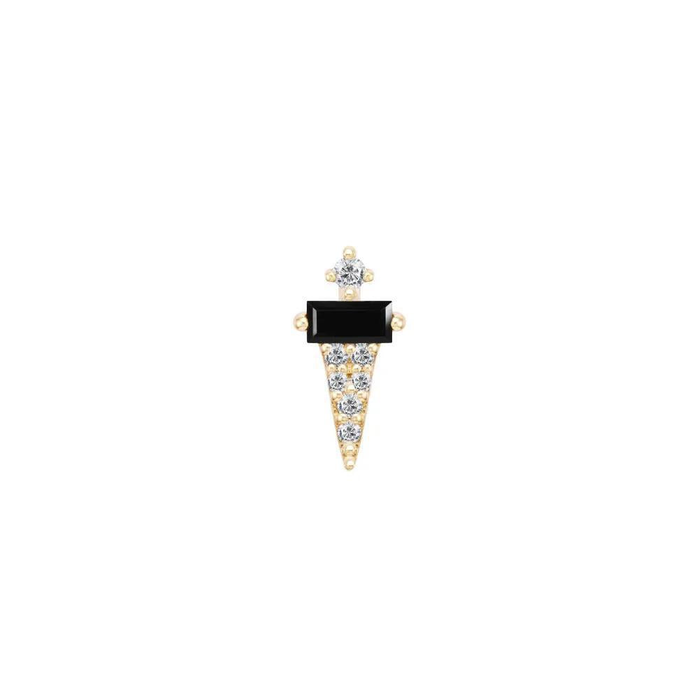 Buddha | 14k gold | Dystrikt | Black Spinel + CZ
