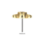 Invictus | 14k gold | Triple Moon Phase Top with Bezel Lab-Grown Diamond | Lab-Grown Diamond
