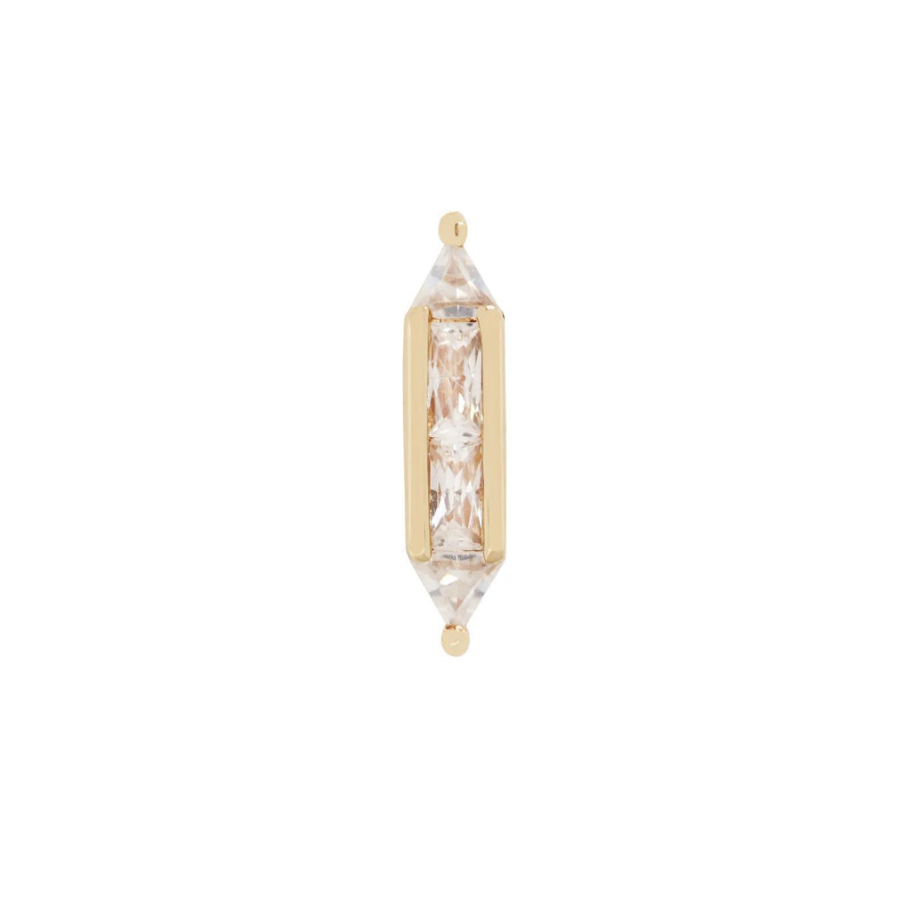 Buddha | 14k gold | Fearless | Clear CZ