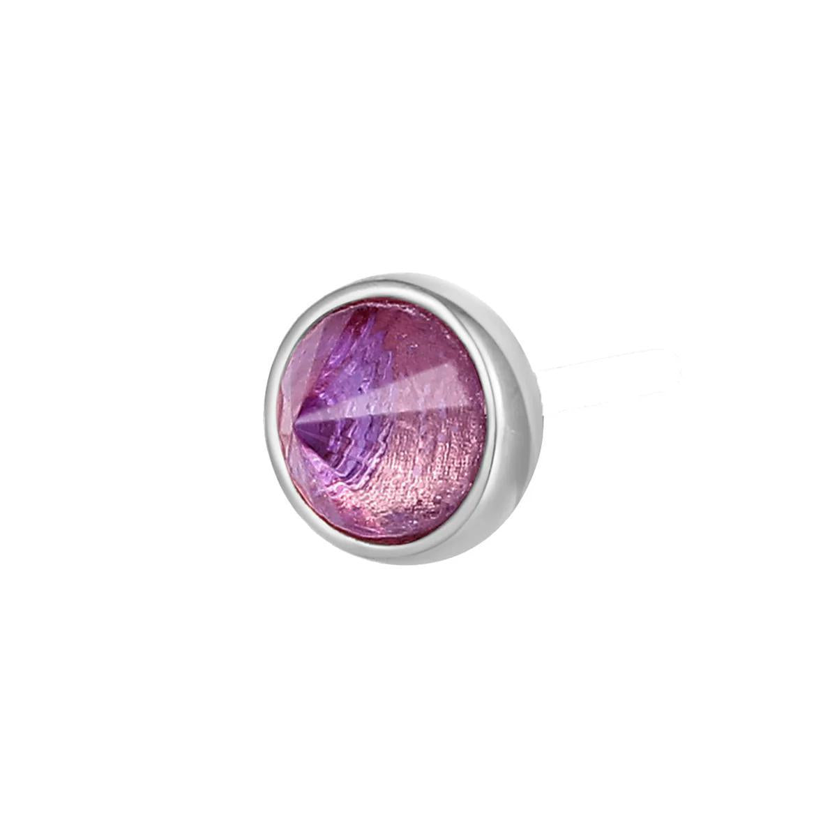 Buddha | 14k gold | Round Bezel Reverse Set | Amethyst