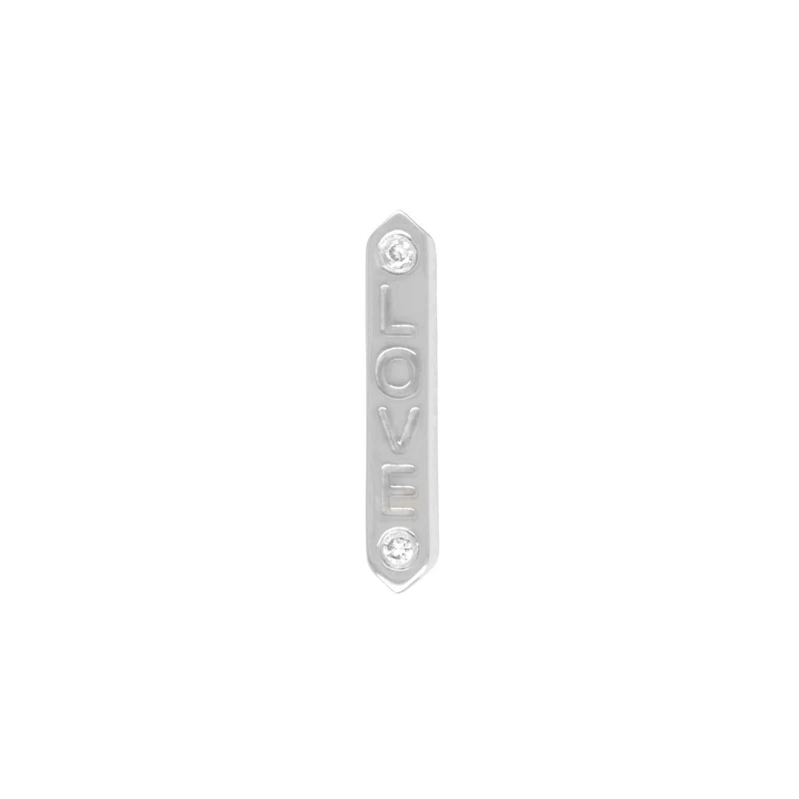 Buddha | 14k gold | "LOVE" | White Diamond