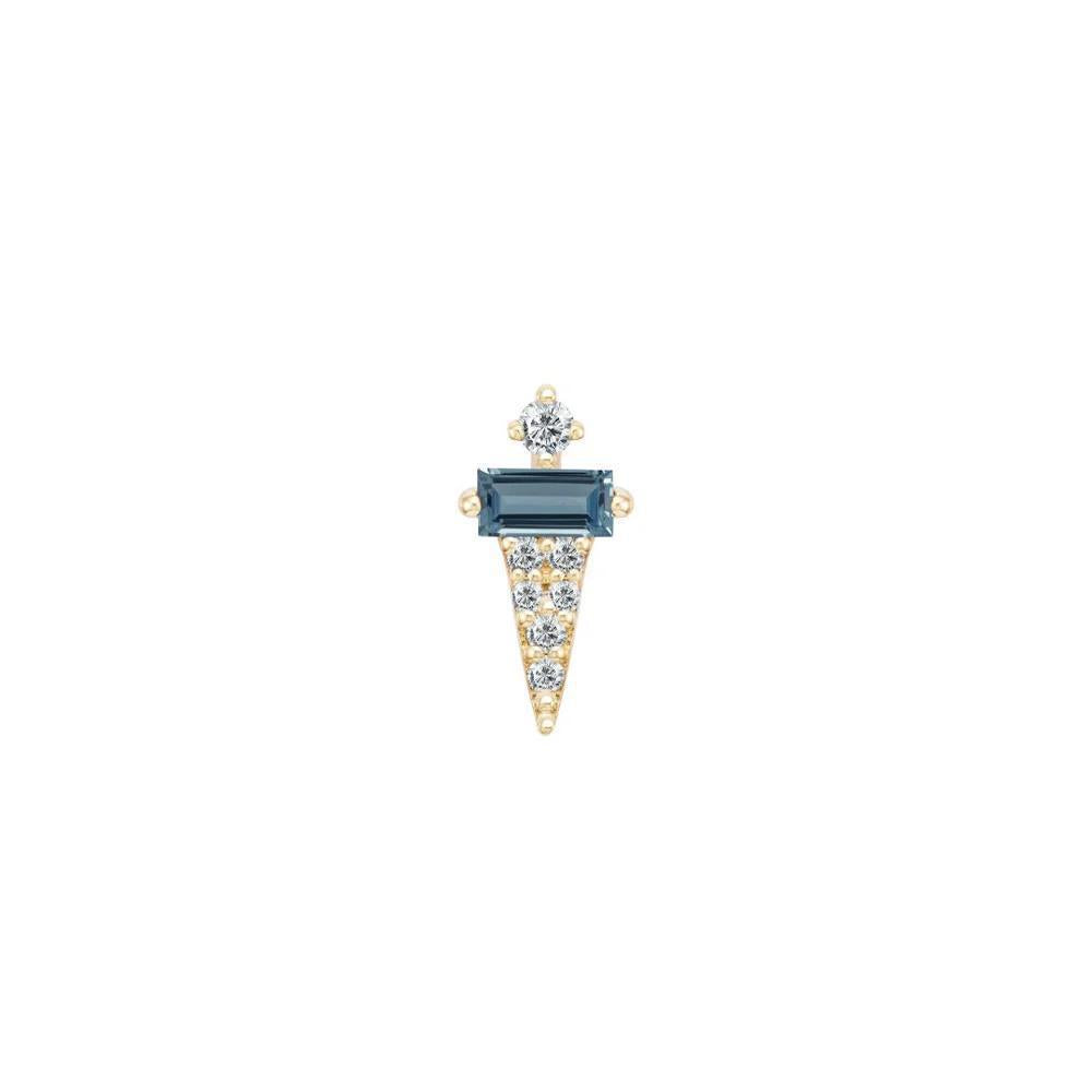 Buddha | 14k gold | Dystrikt | London Blue Topaz