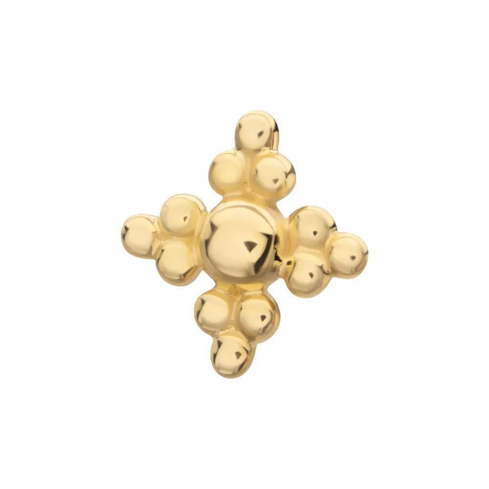 Invictus | 14k gold | Tri-bead Flower Top