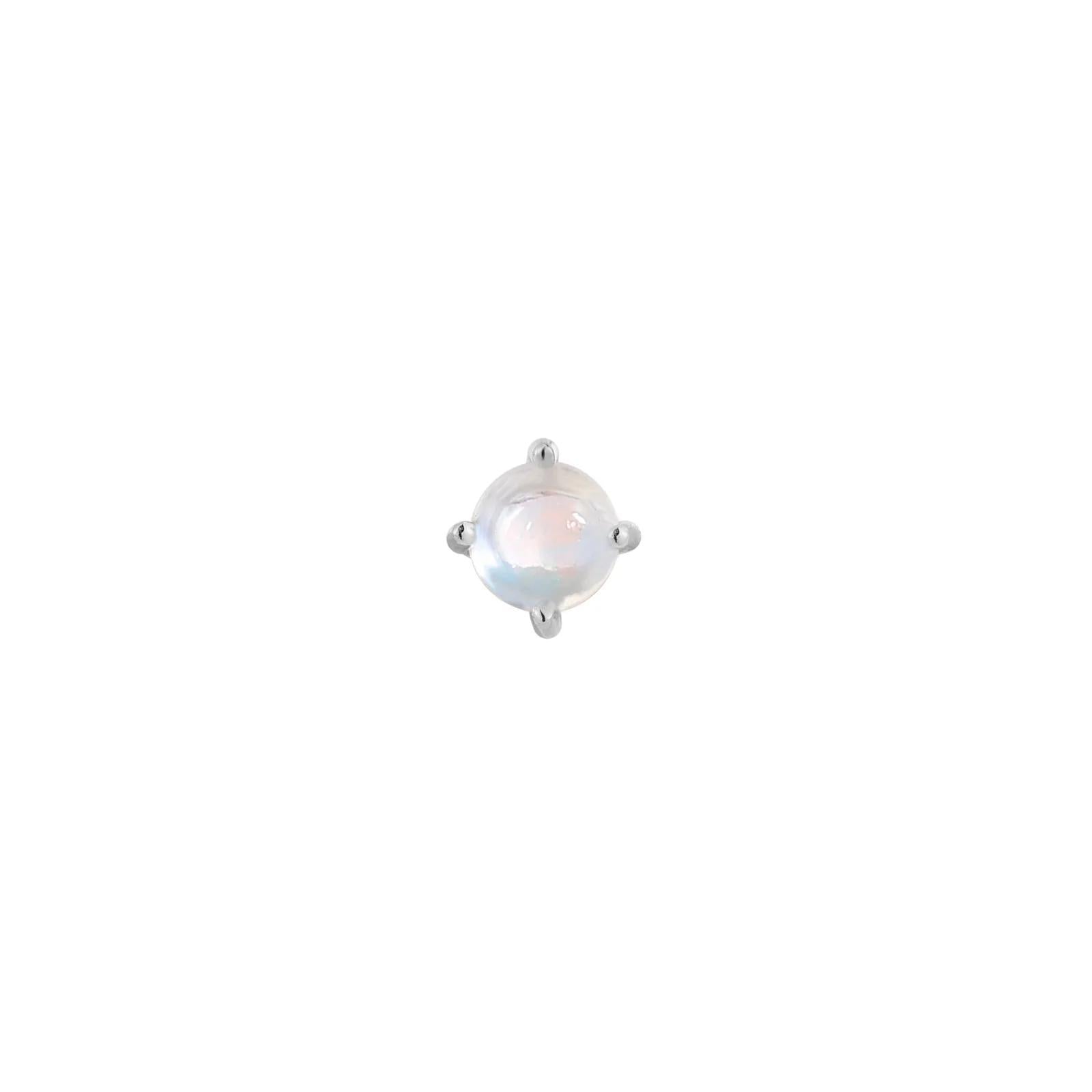 Buddha | 14k gold | Prong | Rainbow Moonstone