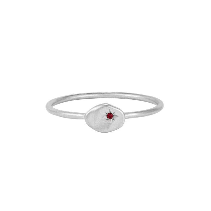 Buddha | 14k gold | RION x Buddha North Star Ring | Ruby