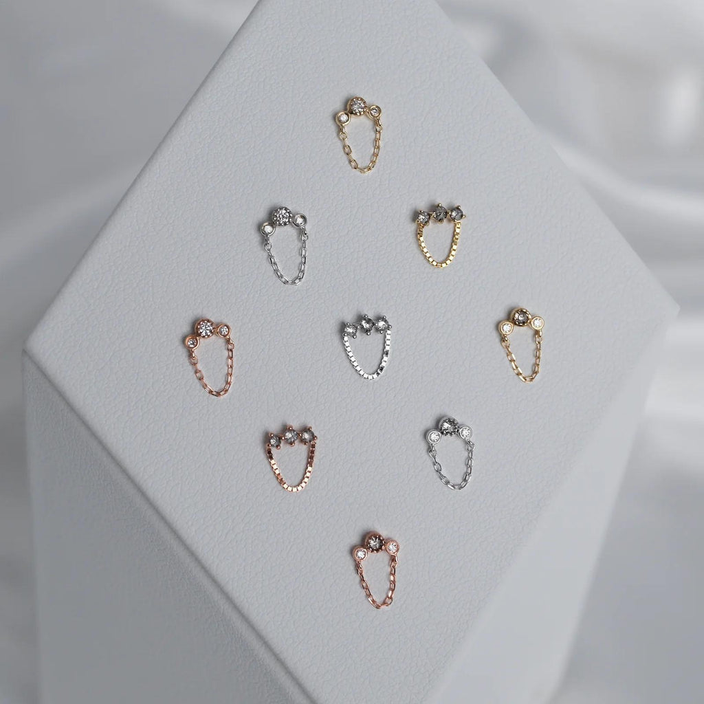 Buddha | 14k gold | Halston | Grey Diamond + White Sapphire