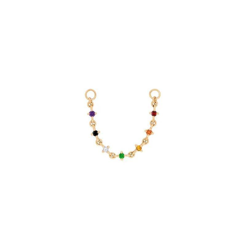 Buddha | 14k gold | Fireworks Chain | Multi-Gem