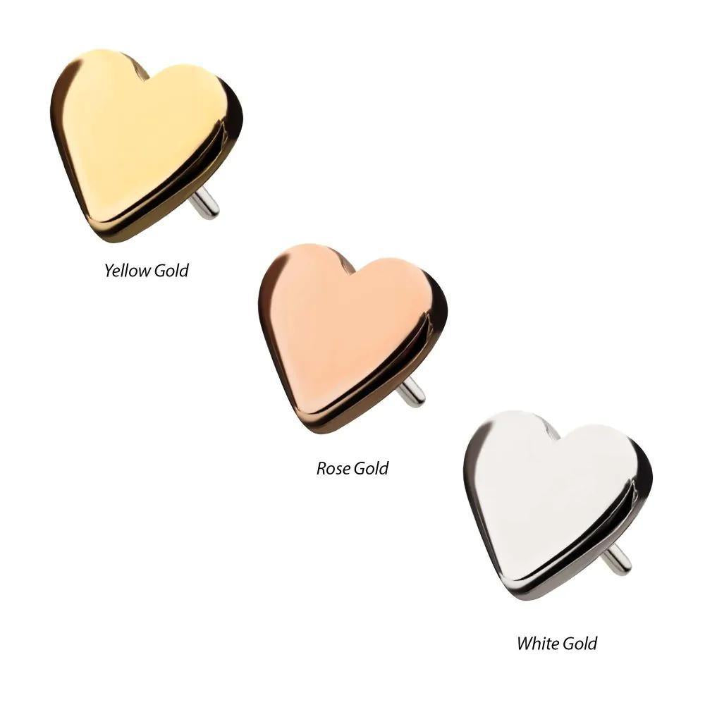 Invictus | 14k gold | Simple Heart