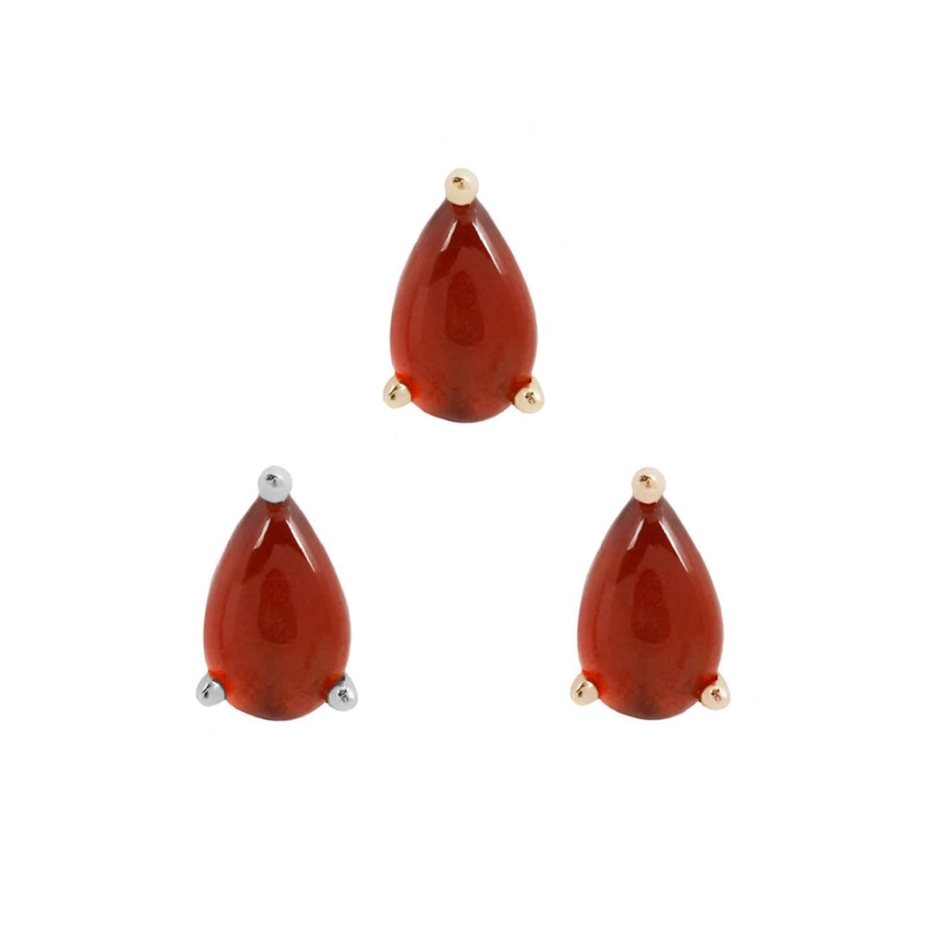 Buddha | 14k gold | Prong Pear | Garnet
