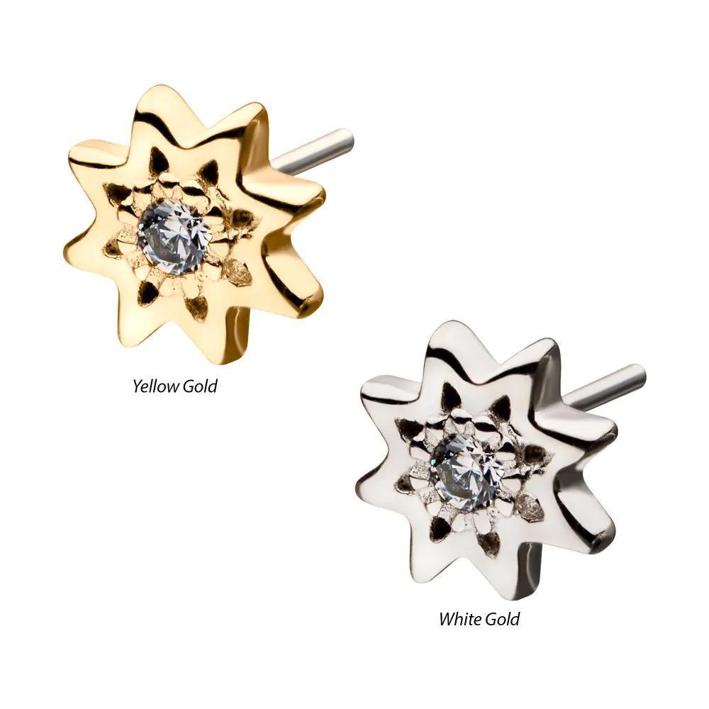 Invictus | 14k gold | Sun | CZ