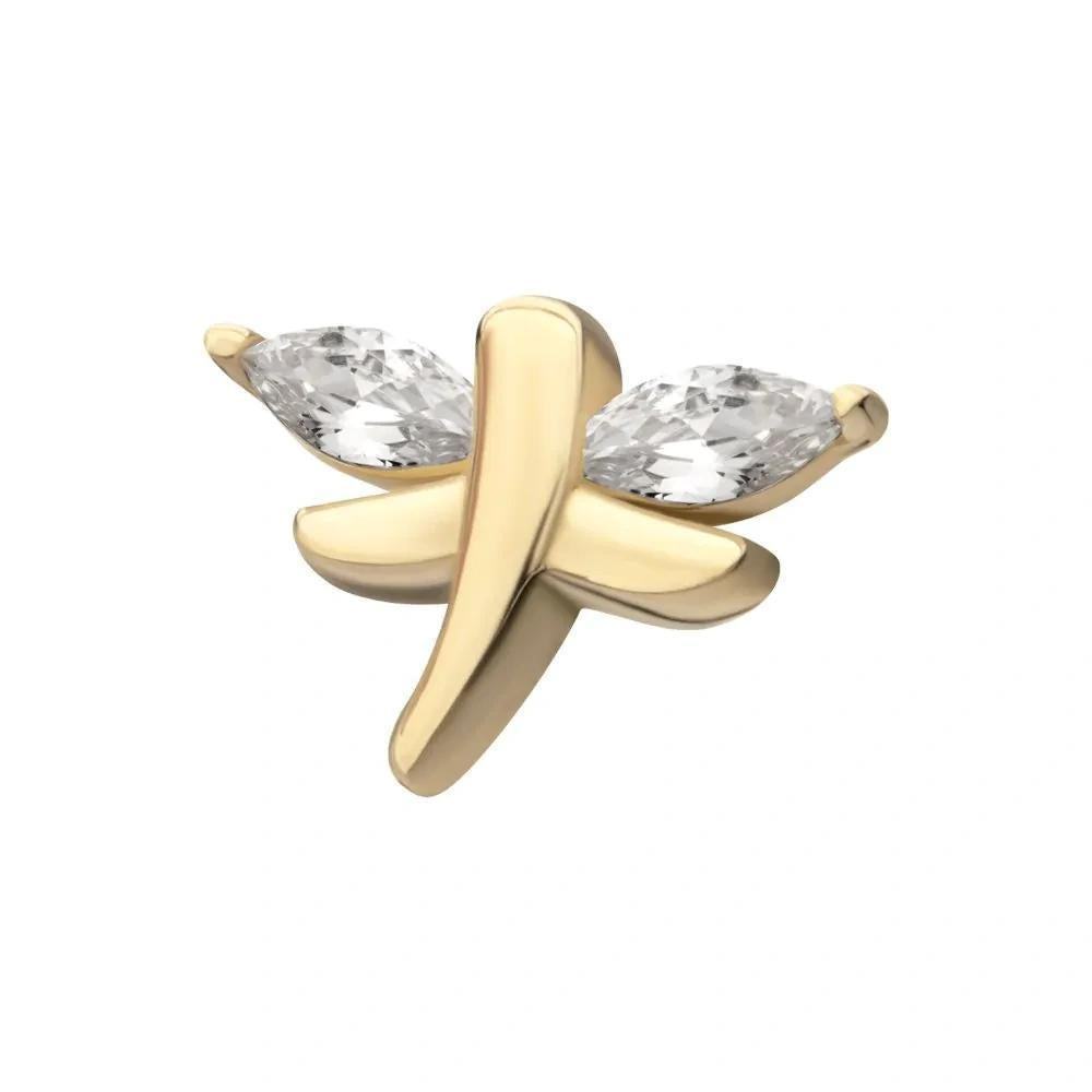 Invictus | 14k gold | Marquise Dragonfly | CZ