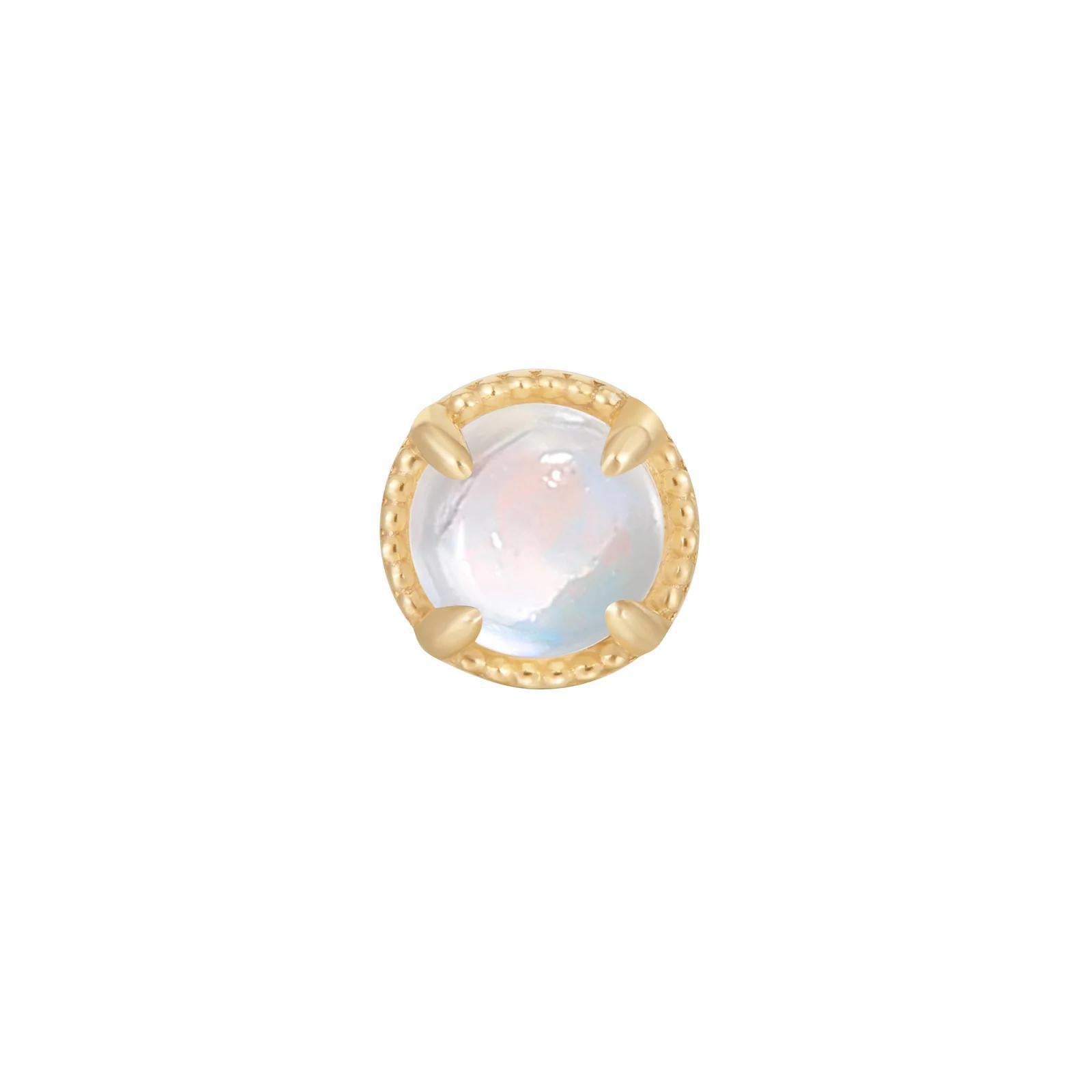Buddha | 14k gold | Manifest | Rainbow Moonstone