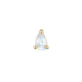 Buddha | 14k gold | Prong Pear | Rainbow Moonstone