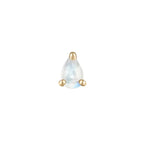 Buddha | 14k gold | Prong Pear | Rainbow Moonstone