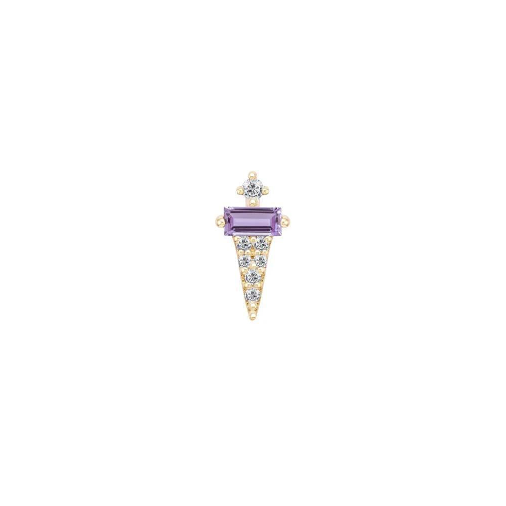 Buddha | 14k gold | Dystrikt | Amethyst + CZ