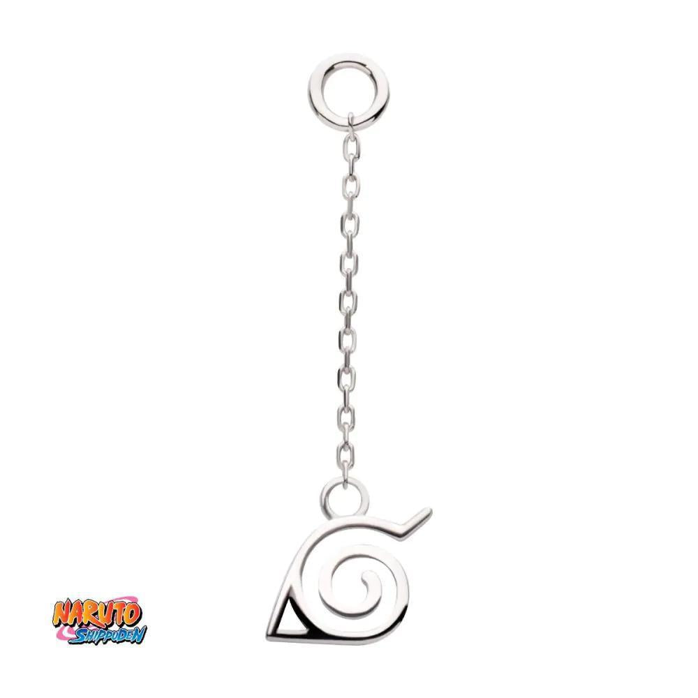 Invictus | 14k gold | Naruto Shippuden Hidden Leaf Village Logo Dangle Charm