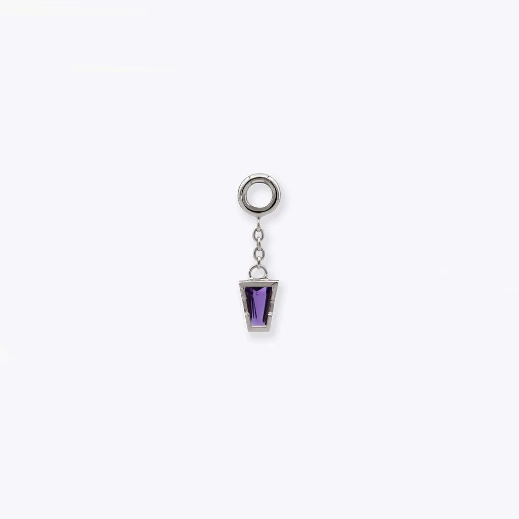 Tether | 14k gold | Linda Chain Charm | Amethyst