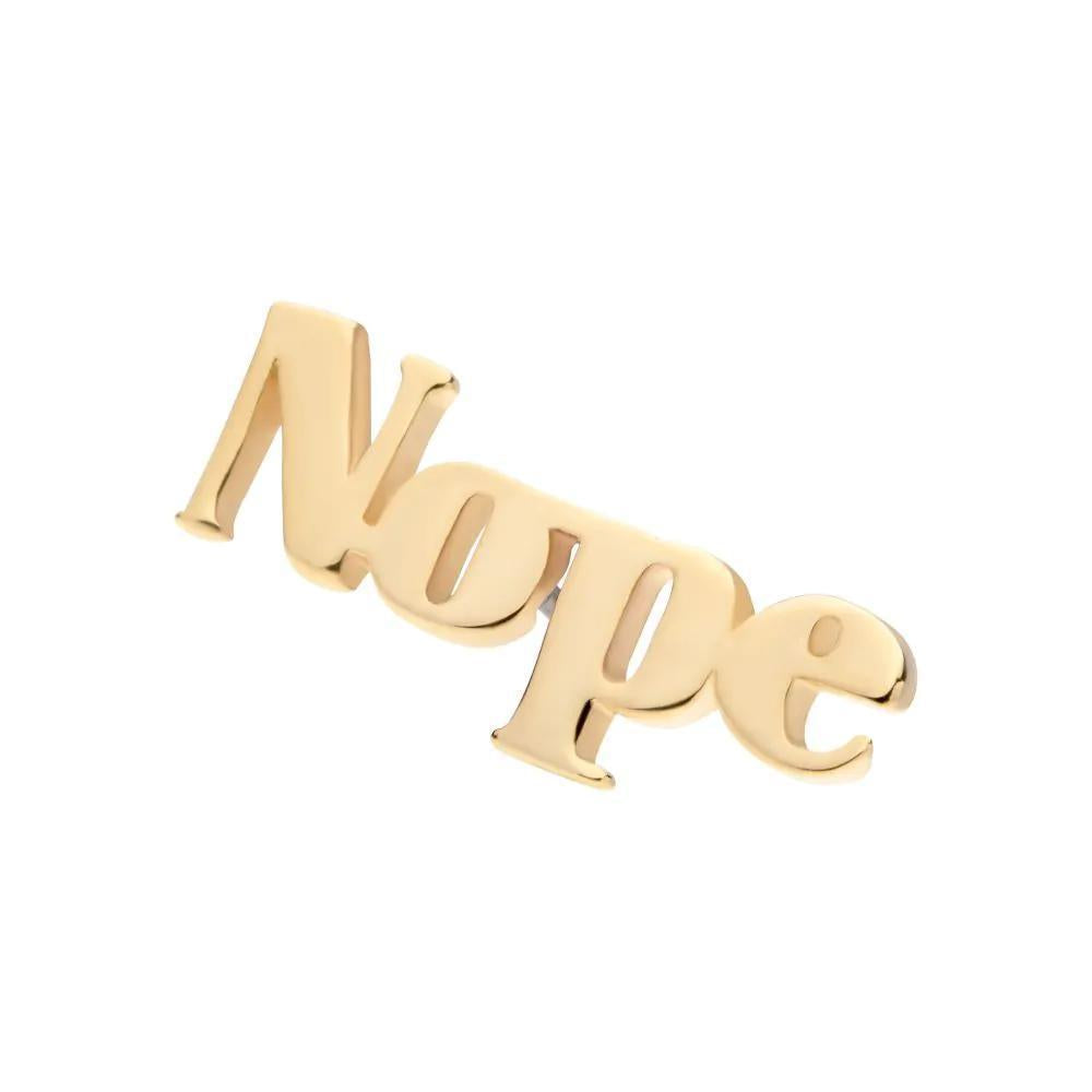 Invictus | 14k gold | "Nope"