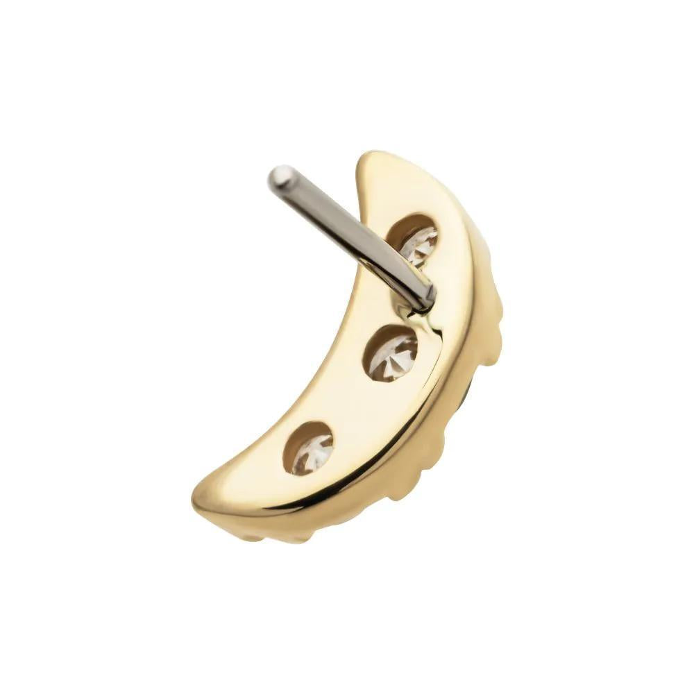 Invictus | 14k gold | Crescent Moon | Lab Grown Diamonds