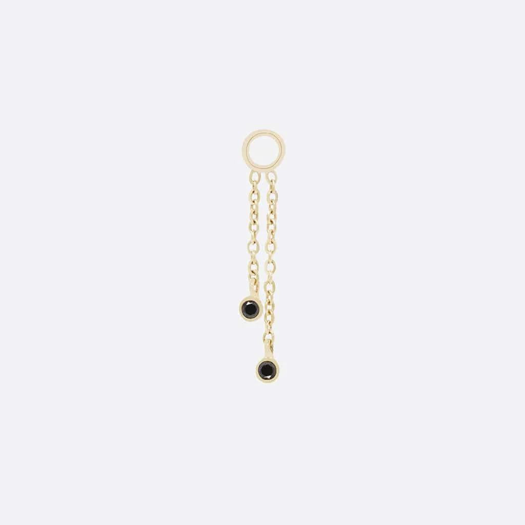 Tether | 14k gold | Gemmed Cascade 2 | Black Diamond