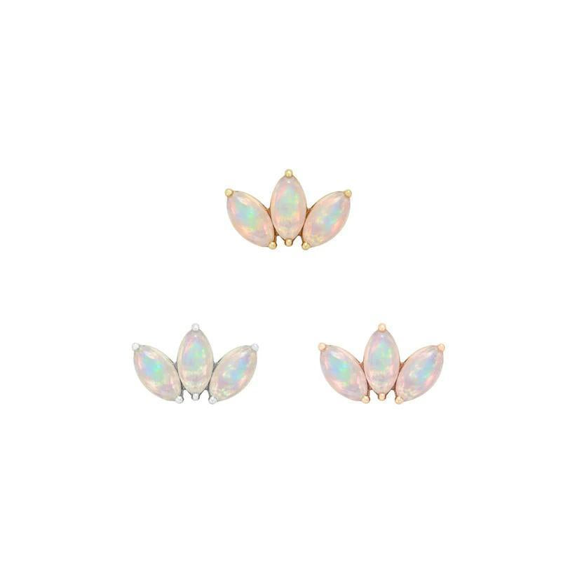 Buddha | 14k Gold | Moet Mini Threadless End | Opal