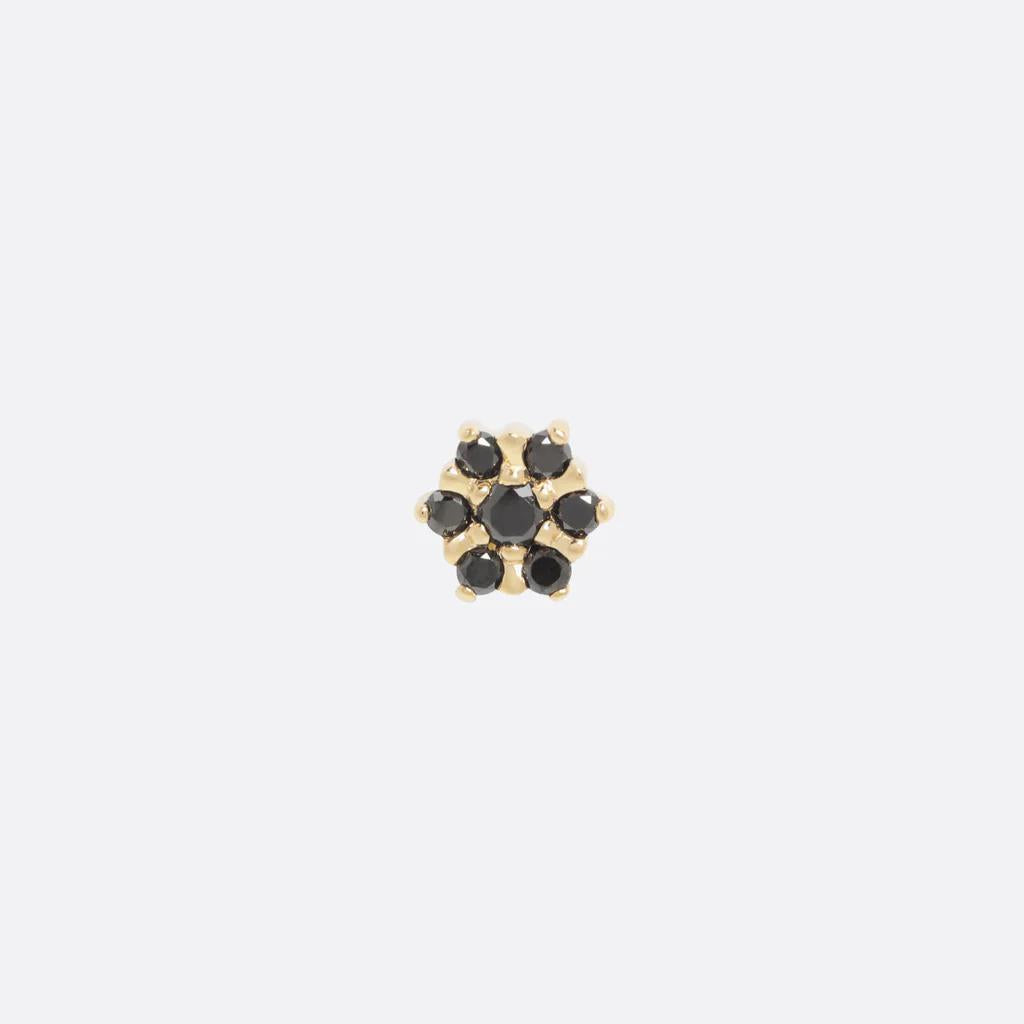Tether | 14k gold | Peony | Black Diamond