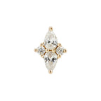 Buddha | 14k gold | Ethereal | Clear CZ