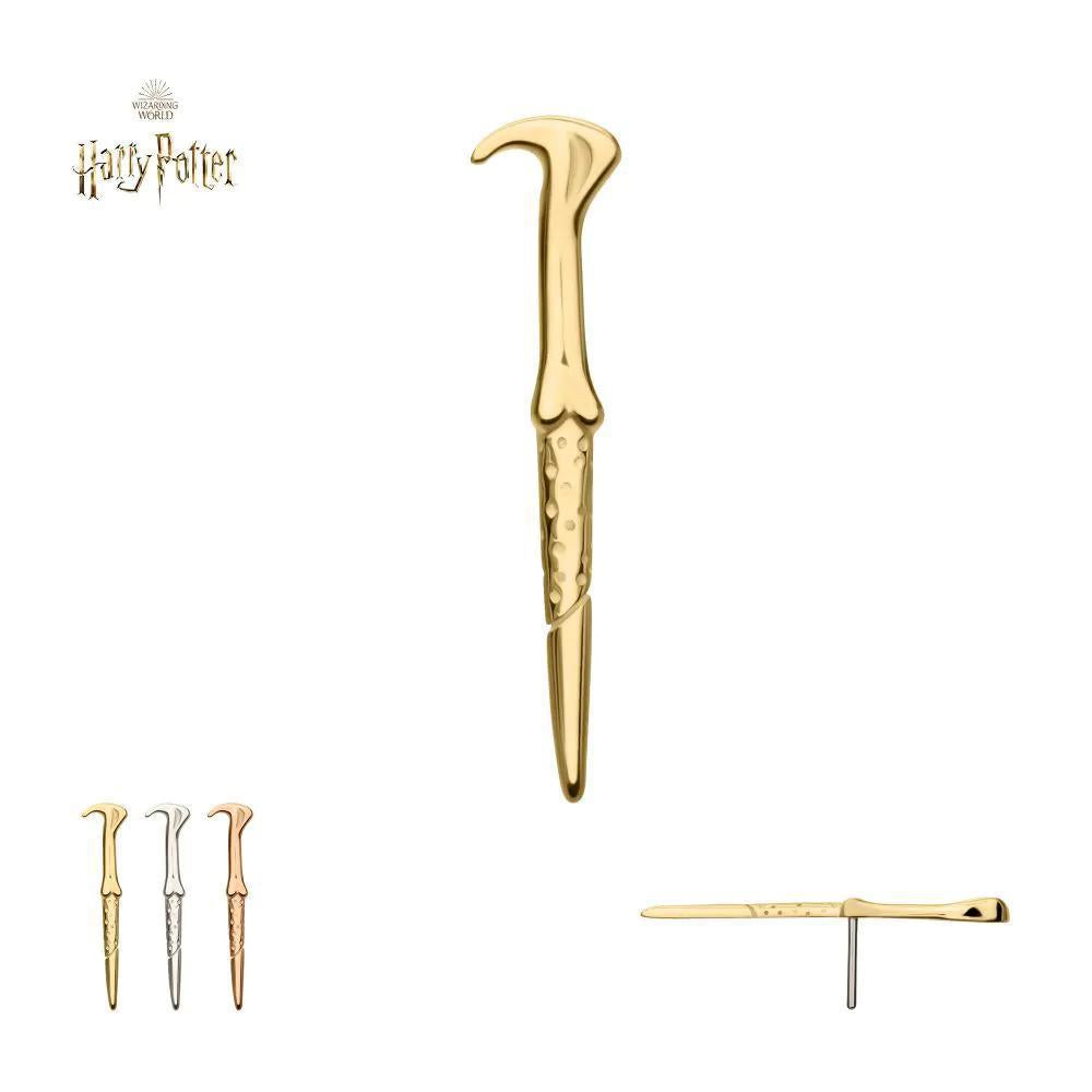 Invictus | 14k gold | Harry Potter | Lord Voldemort's Wand Threadless End