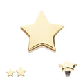 Invictus | 14k gold | 14g Dermal Top | Star