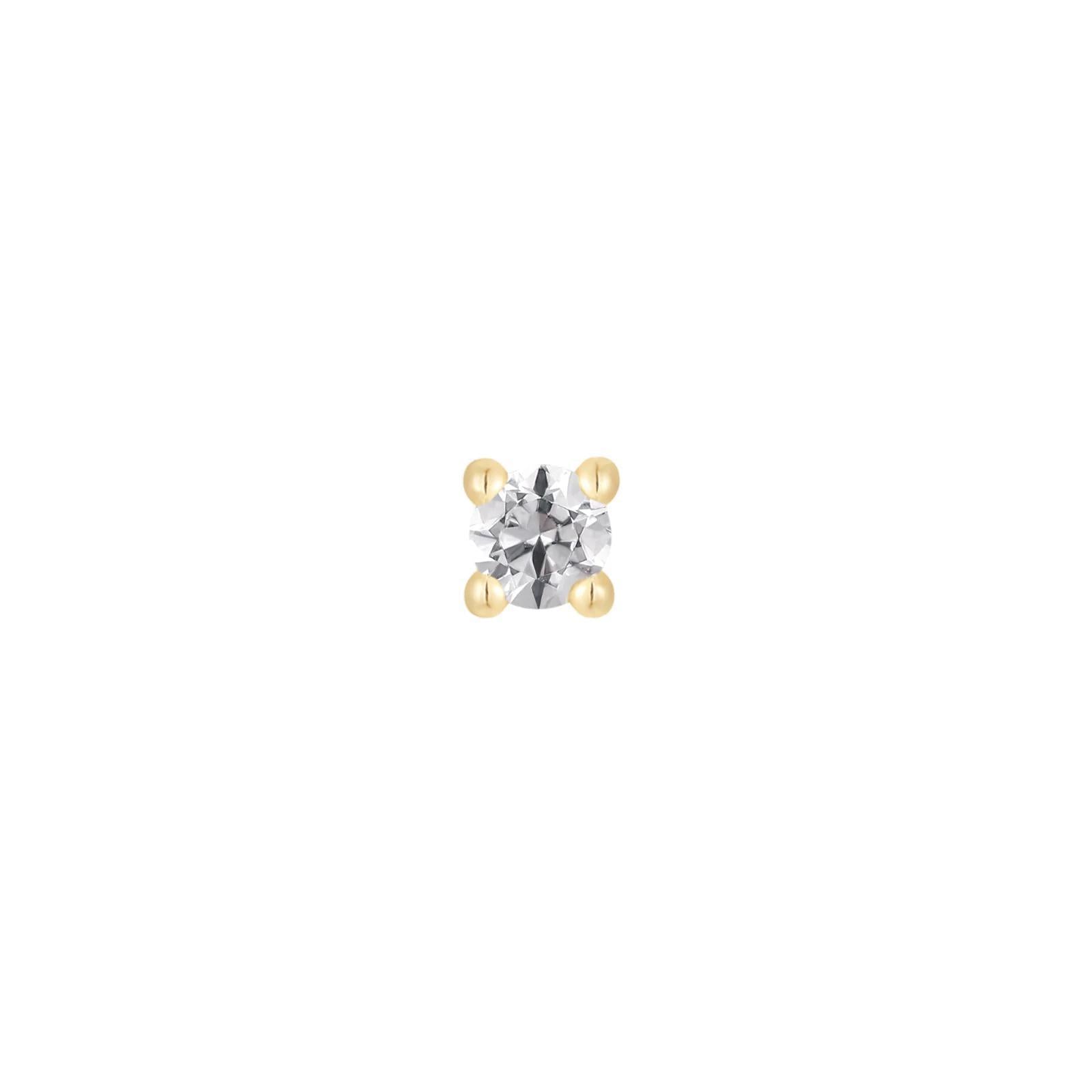 Buddha | 14k gold | Prong | Swarovski Crystal CZ