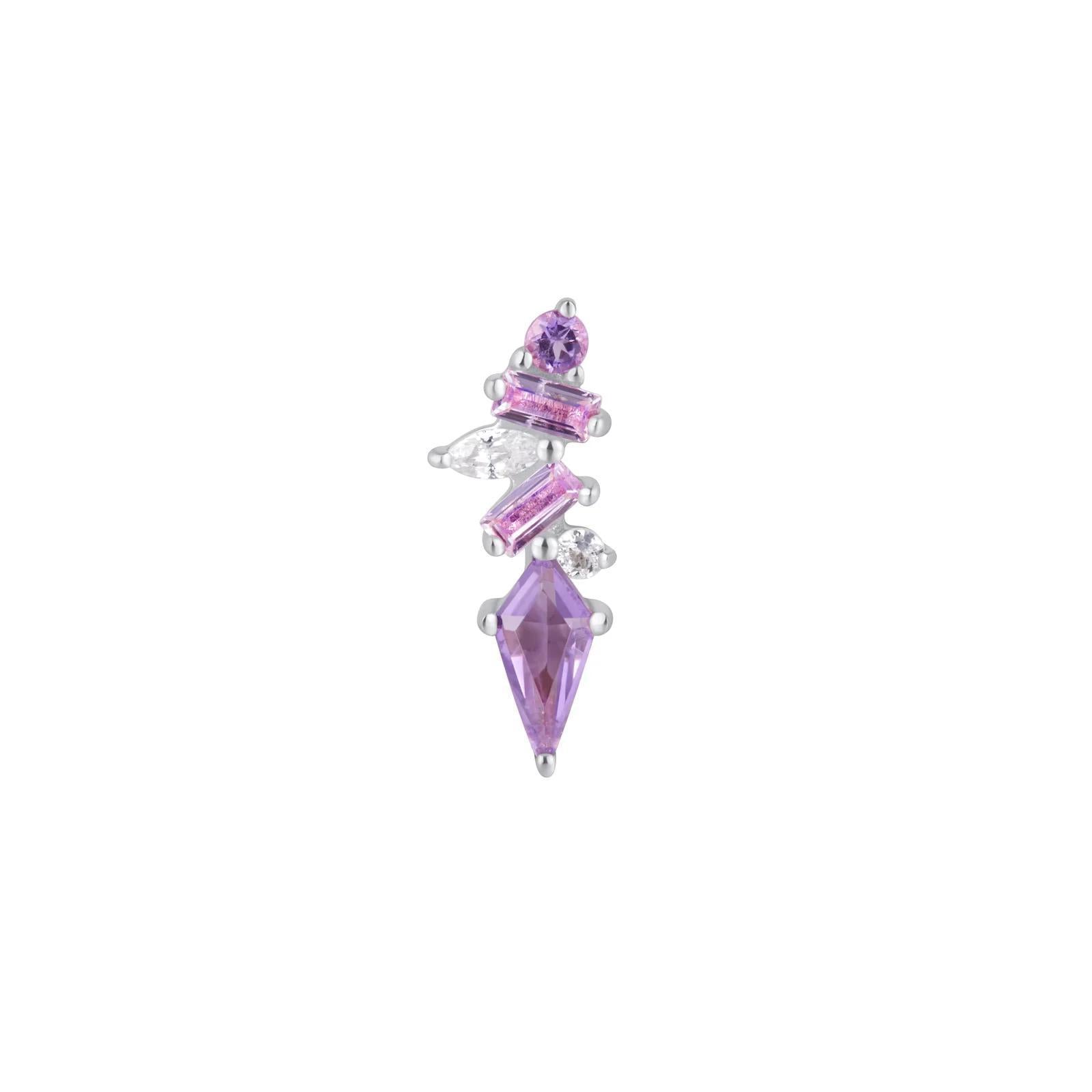 Buddha | 14k gold | Mixt | Amethyst + Pink Sapphire