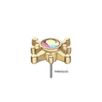 Invictus | 14k gold | North Star | CZ