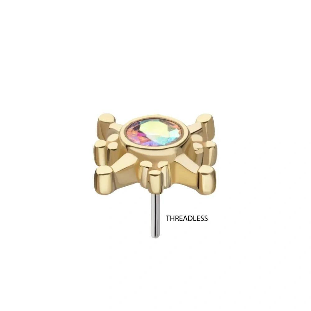 Invictus | 14k gold | North Star | CZ