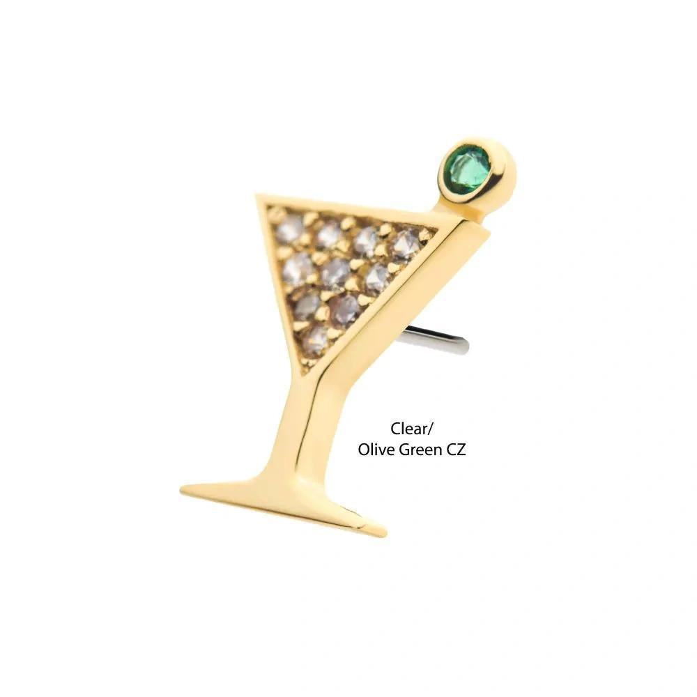Invictus | 14k gold | Martini Glass | CZ