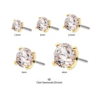 Invictus | 14k gold | Prong | Swarovski Crystal CZ