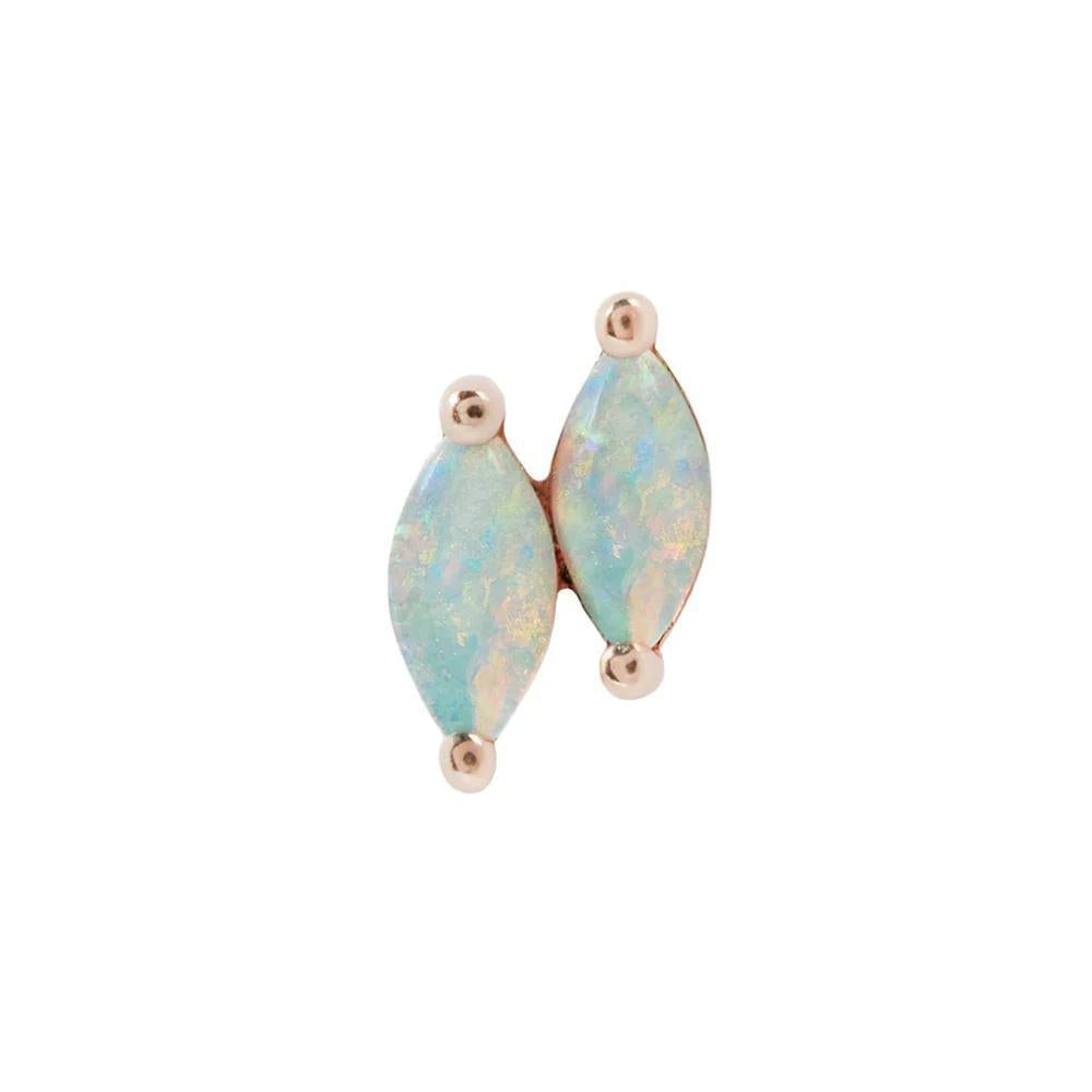 Buddha | 14k gold | Double Zuri | Left + Right Direction | Australian Opal