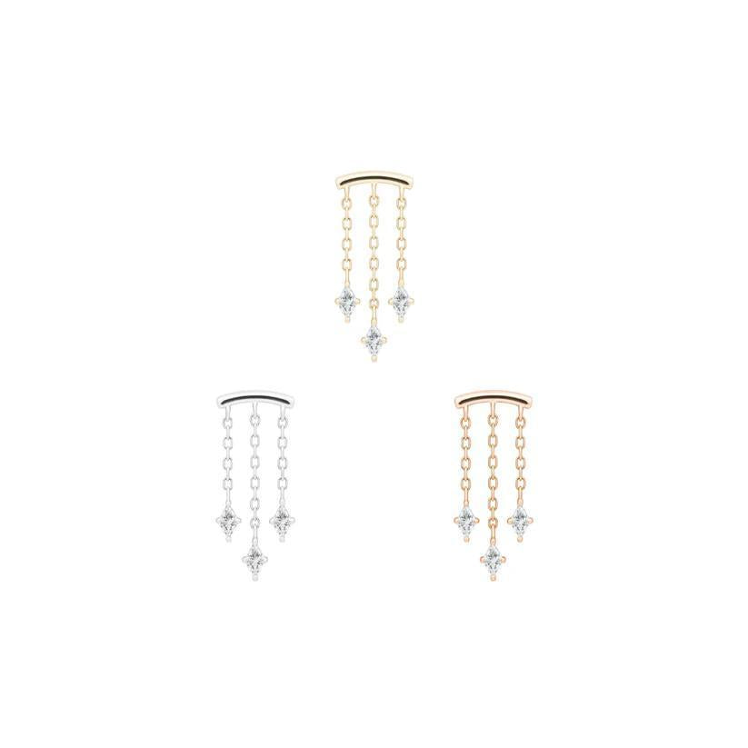 Buddha | 14k Gold | High Speed Threadless End | Cubic Zirconia